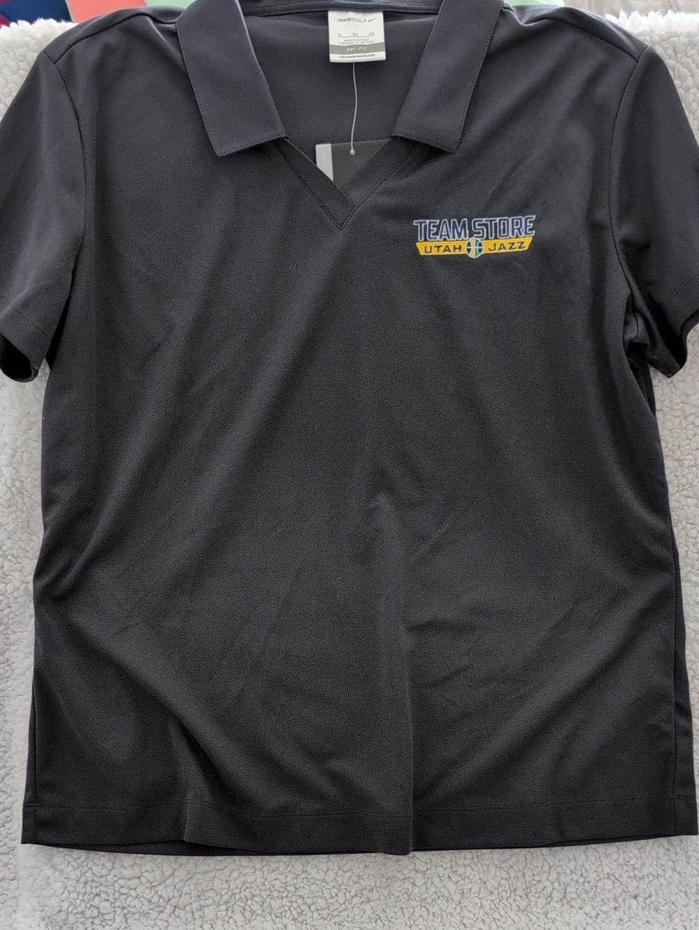 Nike Charcoal Utah Jazz Team Store Polo with Embroidered Logo